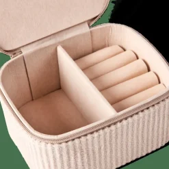 CASA RIBS Boîte à Bijoux Blanc Cassé