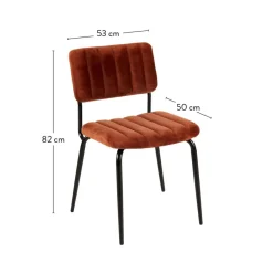 CASA ROXY Chaise De Salle à Manger Largeur : 46cm