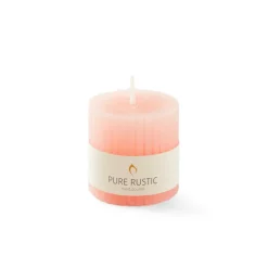 CASA RUSTIC Bougie Côtelée Orange