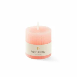 CASA RUSTIC Bougie Côtelée Mauve