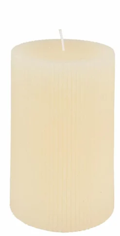 CASA RUSTIC Bougie Côtelée Mauve