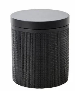 CASA SAMOURAI Brosse WC Avec Support Noir