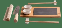 CASA SAMOURAI Set à Sushi 10 Pièces Naturel