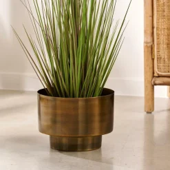 CASA SATURN Pot De Fleurs Bronze