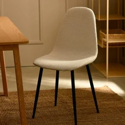 CASA SILKE Chaise De Salle à Manger Bouclette
