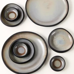 CASA SLATE Assiette Noir