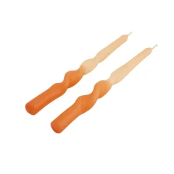 CASA SPIRAL Bougie Dîner Orange