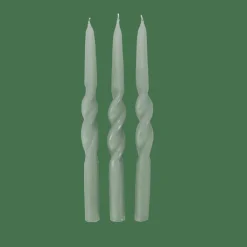 CASA SPIRAL Bougie Torsadée Vert