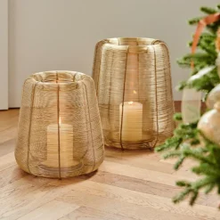 CASA STELLAR Lanterne Doré