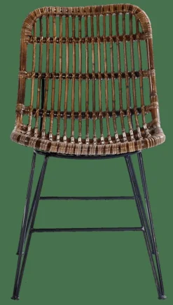 CASA SUMATRA Chaise Noir, Brun