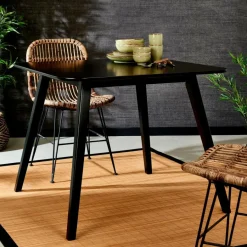 CASA SUMATRA Chaise Noir, Brun