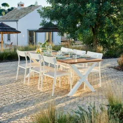 CASA TEAK LUXE Chaise Longue Naturel