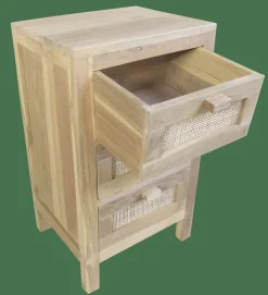 CASA TECK Armoire à 3 Tiroirs Naturel