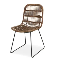 CASA TOBA Chaise De Salle à Manger Noir, Brun