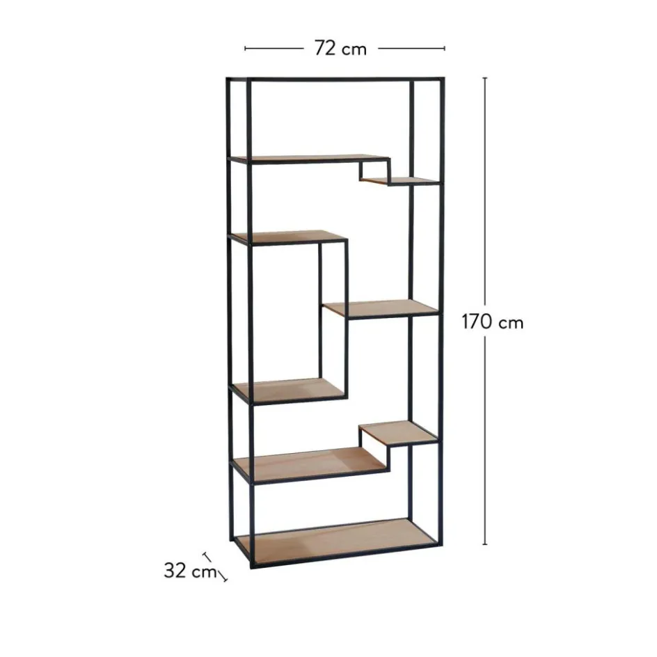 CASA TRAPP Étagère Murale Brun