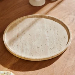 CASA TRAVI Plat De Présentation Naturel