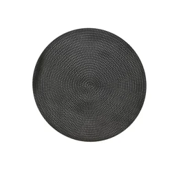 CASA UNI Set De 20 Serviettes Noir