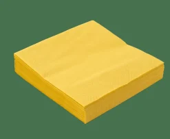 CASA UNI Set De 20 Serviettes Ocre