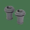 CASA VACUVIN Bouchons à Vin Set De 2 Gris