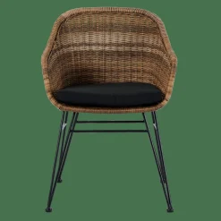 CASA VIENNA Chaise De Salle à Manger Noir, Naturel