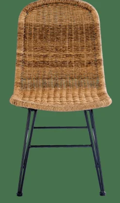 CASA VIENNA Chaise Noir, Naturel