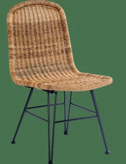 CASA VIENNA Chaise Noir, Naturel