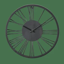 CASA WHEEL Horloge Murale Noir