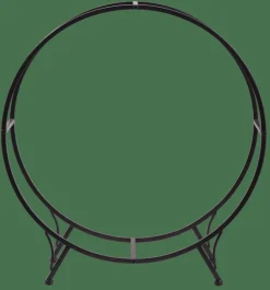 CASA WHEEL Étagère Pour Bois Noir