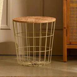CASA WIRE Table D'appoint Sable
