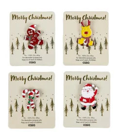 CASA X-MAS Set à Pâtisserie 4P. Spatule Avec 3 Emporte-pièces Doré, Multicolore