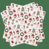CASA X-MAS VIBE Set De 20 Serviettes Multicolore