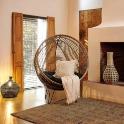 CASA ZALOU Lampe De Table Noir